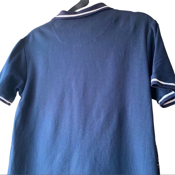 BEN SHERMAN ‘Navy Blazer’ Short-Sleeve Polo Shirt - Picture 5 of 8